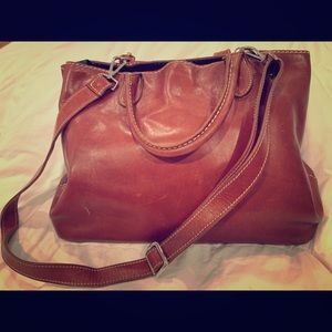 ROOTS LEATHER TOTE